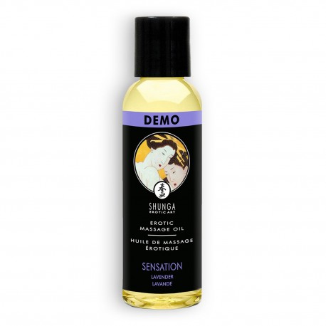 ÓLEO DE MASSAGEM SHUNGA SENSATION LAVANDA 60ML