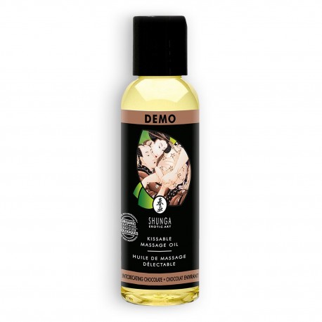 ÓLEO DE MASSAGEM BEIJÁVEL SHUNGA ORGANICA CHOCOLATE 60ML