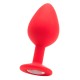 PLUG ANAL DIAMOND BUTT PLUG GRANDE VERMELHO