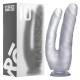 DILDO DUPLO REALÍSTICO REALROCK 10” TRANSPARENTE