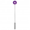 CHIBATA OUCH! LEATHER CIRCLE TIPPED METAL CROP ROXA
