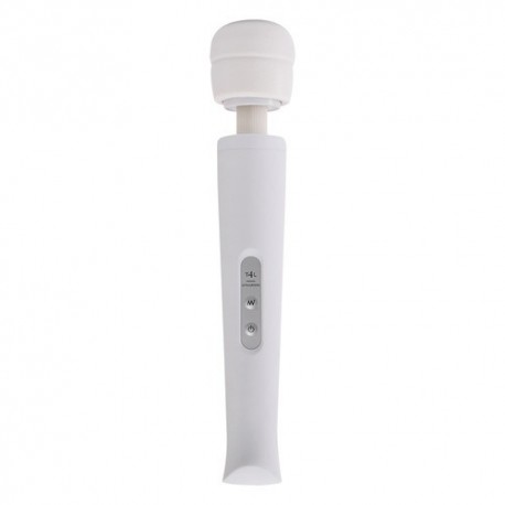 MASSAJADOR COM CARREGADOR USB CANDY PIE MAGIC WAND BRANCO