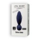 PLUG ANAL VIBRATÓRIO RECARREGÁVEL LITTLE ROCKET ADRIEN LASTIC AZUL