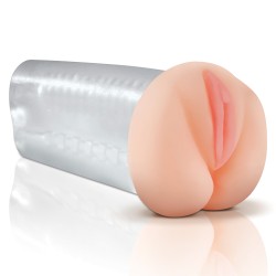 MASTURBADOR VAGINA E ÂNUS DELUXE SEE-THRU STROKER PIPEDREAM EXTREME TOYZ