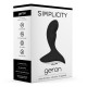 VIBRADOR ANAL RECARREGÁVEL GERON SIMPLICITY PRETO