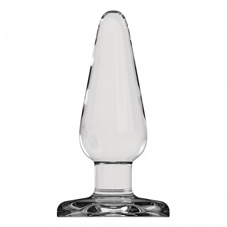 PLUG ANAL EM VIDRO PLUG & PLAY 3” TRANSPARENTE