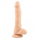 DILDO EM SILICONE REAL SAFE LONG STOCKY BRANCO