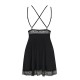 BABYDOLL E TANGA LOLITTE OBSESSIVE PRETA