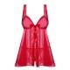 BABYDOLL E TANGA ROUGEBELLE OBSESSIVE VERMELHO