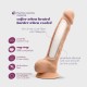 DILDO PREMIUM SILICONE TESSUDO 7" BAUNILHA CRUSHIOUS