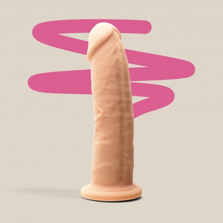 DILDO PREMIUM SILICONE TESSUDO 6" BAUNILHA CRUSHIOUS