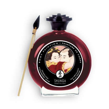 TINTA CORPORAL SHUNGA ESPUMANTE MORANGO 100ML