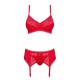 CONJUNTO JOLIEROSE TAMANHO QUEEN OBSESSIVE VERMELHO