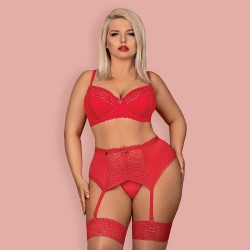 CONJUNTO JOLIEROSE TAMANHO QUEEN OBSESSIVE VERMELHO