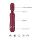 MASSAJADOR DE CLITÓRIS SILICONE MASSAGE WAND SHOTS TOYS VERMELHO