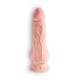 DILDO COM TESTÍCULOS 7,5" TRIPLE DENSITY KING COCK BRANCO