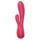 VIBRADOR MONO FLEX COM APP E BLUETOOTH SATISFYER VERMELHO