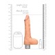 VIBRADOR REALÍSTICO 8" COM TESTÍCULOS REALROCK BRANCO