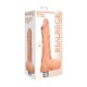 VIBRADOR REALÍSTICO 10" COM TESTÍCULOS REALROCK BRANCO