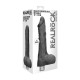 VIBRADOR REALÍSTICO 10" COM TESTÍCULOS REALROCK PRETO