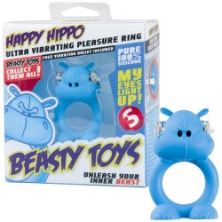 ANEL VIBRATÓRIO COM LUZ BEASTY TOYS HAPPY HIPPO