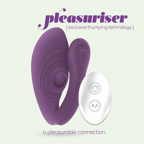 VIBRADOR RECARREGÁVEL COM COMANDO PLEASURISER CRUSHIOUS