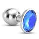 PLUG ANAL JOIA BIJOU AZUL GRANDE CRUSHIOUS COM BOLSA AVELUDADA GRÁTIS