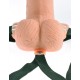 ARNÊS COM DILDO OCO RECARREGÁVEL 6" HOLLOW RECHARGEABLE STRAP-ON COM COMANDO FETISH FANTASY SERIES