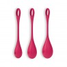 CONJUNTO DE 3 BOLAS KEGEL YONI POWER 1 SATISFYER VERMELHAS