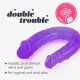 DILDO DUPLO DOUBLE TROUBLE CRUSHIOUS ROXO