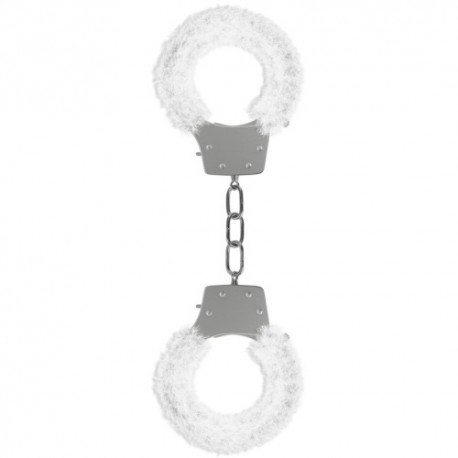 ALGEMAS COM PELUCHE PLEASURE FURRY HANDCUFFS BRANCAS