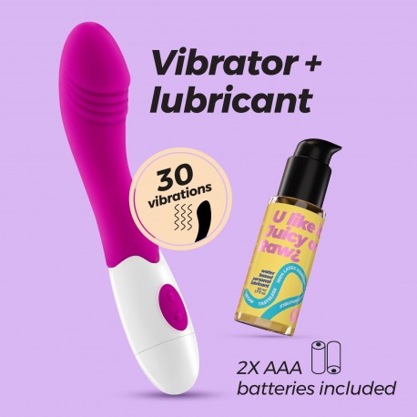 VIBRADOR GROWLIE COM LUBRIFICANTE À BASE DE ÁGUA INCLUÍDO CRUSHIOUS