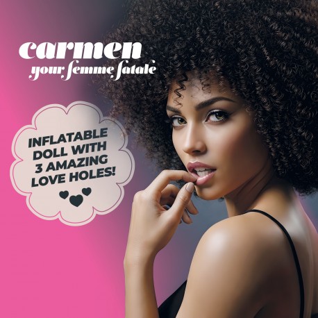 CARMEN A FEMME FATALE BONECA INSUFLÁVEL MULATA CRUSHIOUS