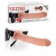 STRAP-ON OCO COM VIBRAÇÃO 11" FETISH FANTASY SERIES BRANCO