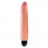VIBRADOR REALÍSTICO KING COCK VIBRATING STIFFY 10” BRANCO