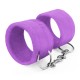 ALGEMAS DE VELCRO TOUGH LOVE COM CORRENTE DE 40CM EXTRA CRUSHIOUS ROXO