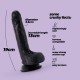 DILDO DE SILICONE LÍQUIDO INVIKTUS 7 CRUSHIOUS PRETO