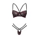 CONJUNTO DE 2 PEÇAS ROSALINDA PRETO BEAUTY NIGHT FASHION