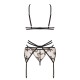 CONJUNTO DE 3 PEÇAS AISHA PRETO BEAUTY NIGHT FASHION