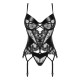 CORPETE E TANGA LEONELA PRETO BEAUTY NIGHT FASHION