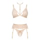 CONJUNTO DE 3 PEÇAS NOEMI NUDE BEAUTY NIGHT FASHION