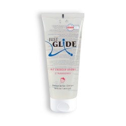 LUBRIFICANTE COMESTÍVEL À BASE DE ÁGUA JUST GLIDE MORANGO 200ML