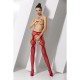COLLANTS COM EFEITO DE LIGAS S023 VERMELHAS EROTIC LINE PASSION
