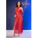 VESTIDO DE RENDA E TANGA CR-4853 VERMELHO CHILIROSE
