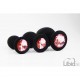 CONJUNTO DE JOIAS PARA TREINO ANAL PRETO CANDY LUST