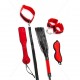 CONJUNTO DE 5 PEÇAS RED BONDAGE SET ARGUS TOYS