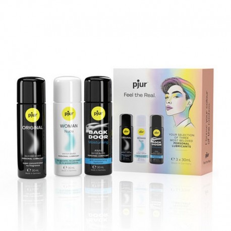 CONJUNTO DE LUBRIFICANTES PJUR PRIDE BOX - 3 X 30 ML