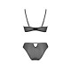 CONJUNTO DE 2 PEÇAS ZINNIA BIKINI PRETO ECO PASSION