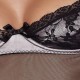 CAMISA DE NOITE E TANGA VELA PRETO PASSION