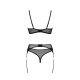 CONJUNTO DE 3 PEÇAS SELAGINELLA PRETO ECO COLLECTION PASSION